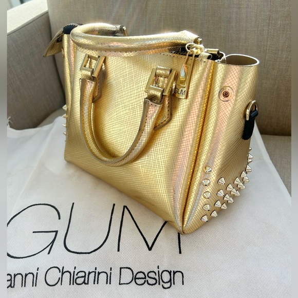 GUM Gianni Chiarini Gold Hand Purse - Picture 3 of 11